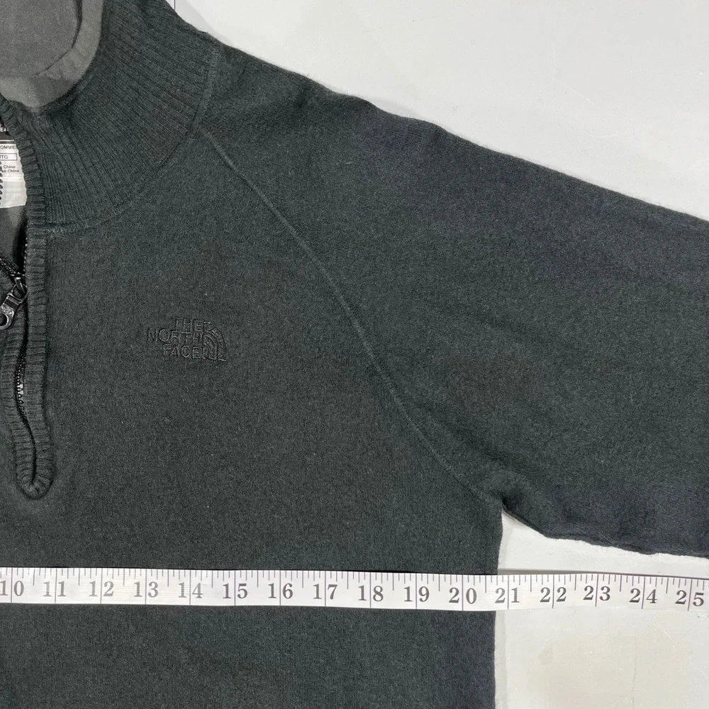 The North Face Gorpcore 1/4 Zip Wool Blend Sweater Black Mens XL Outdoors